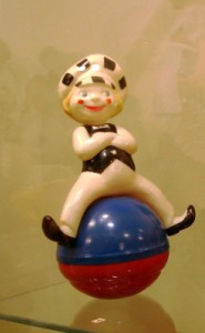 Clown sitting on a ball